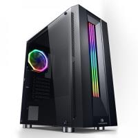 GameBooster GB-G3601B USB3.0 Siyah Rainbow RGB Fan Strip kasa (PSU Yok) - 1